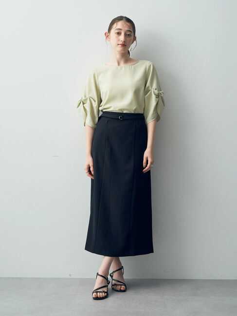 YECCA VECCA「ベルト付きナロースカート」|スカート|