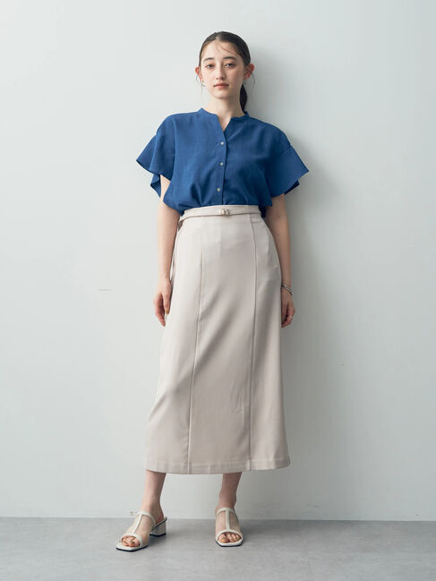 YECCA VECCA「ベルト付きナロースカート」|スカート|
