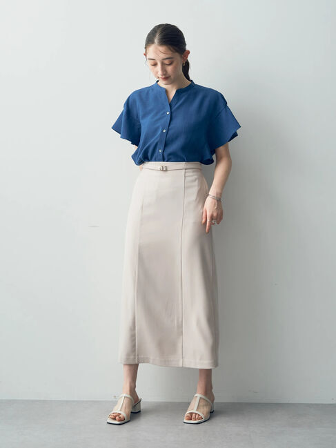YECCA VECCA「ベルト付きナロースカート」|スカート|