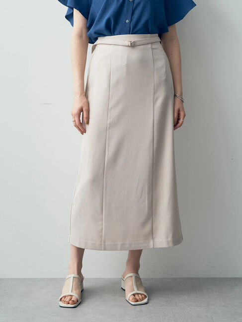 YECCA VECCA「ベルト付きナロースカート」|スカート|