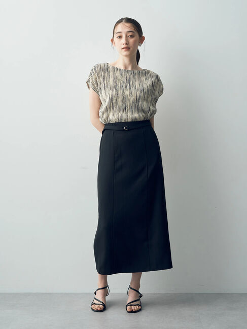 YECCA VECCA「ベルト付きナロースカート」|スカート|