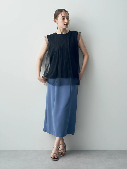 YECCA VECCA「ベルト付きナロースカート」|スカート|