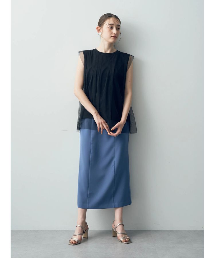 YECCA VECCA「ベルト付きナロースカート」|スカート|