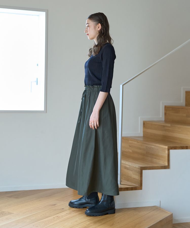 YECCA VECCA「プリーツニットドッキングワンピース」|ワンピース|