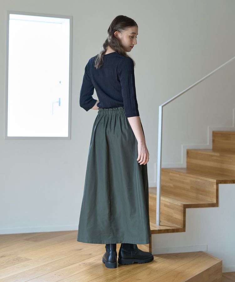 YECCA VECCA「プリーツニットドッキングワンピース」|ワンピース|