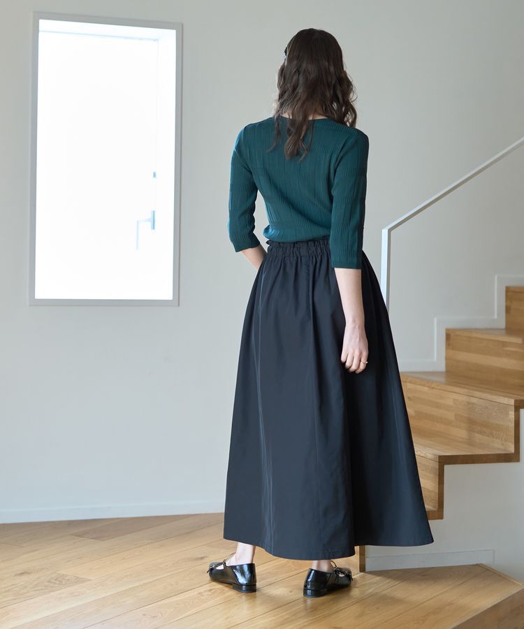 YECCA VECCA「プリーツニットドッキングワンピース」|ワンピース|