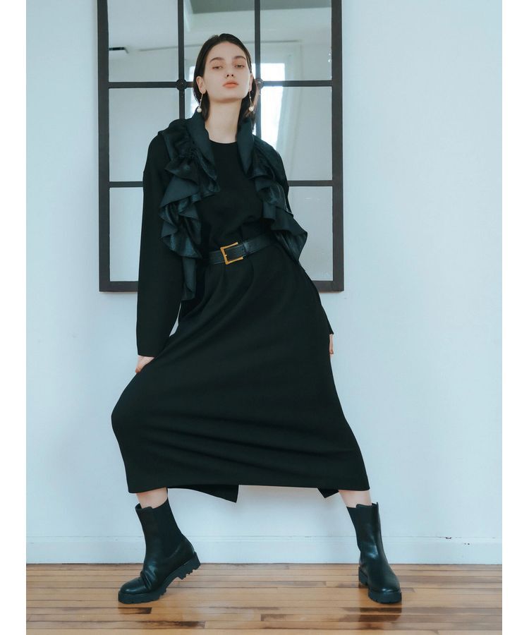 Editt by YECCA VECCA「バックスリットロング丈ワンピース」|ワンピース|