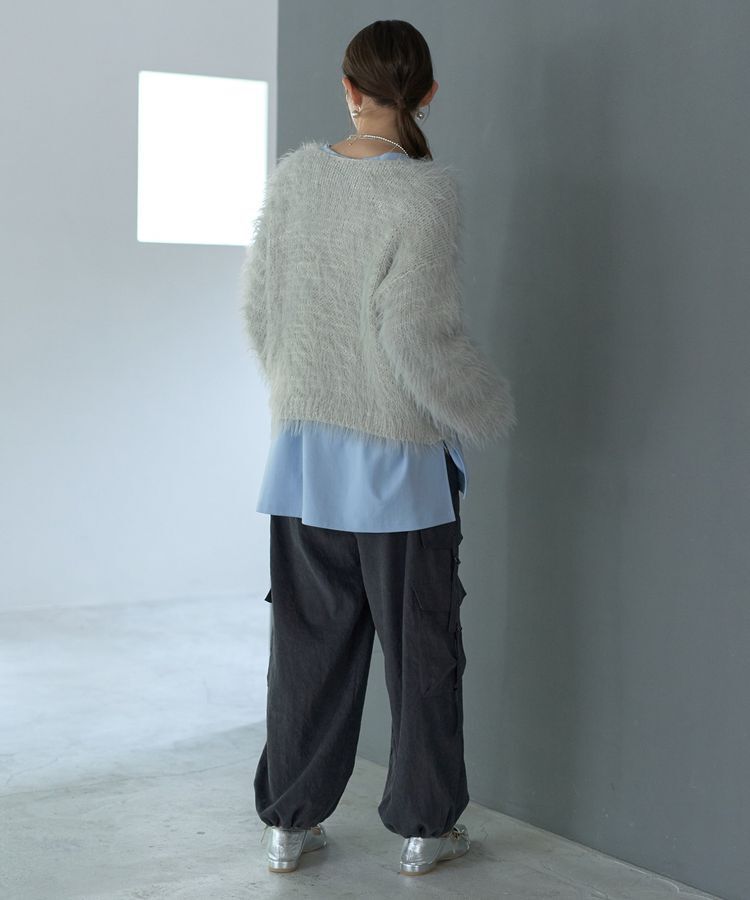 Editt by YECCA VECCA「フェザーMIXロービングニット」|ニット・セーター|