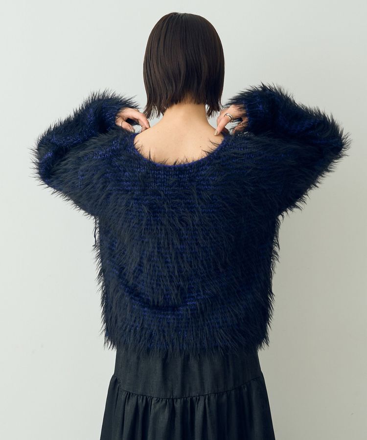 Editt by YECCA VECCA「フェザーMIXロービングニット」|ニット・セーター|