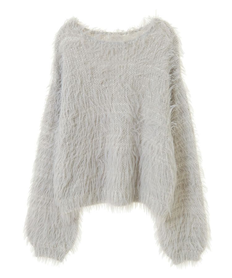 Editt by YECCA VECCA「フェザーMIXロービングニット」|ニット・セーター|