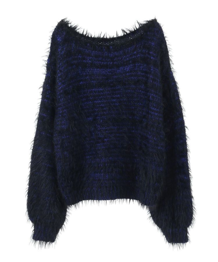 Editt by YECCA VECCA「フェザーMIXロービングニット」|ニット・セーター|