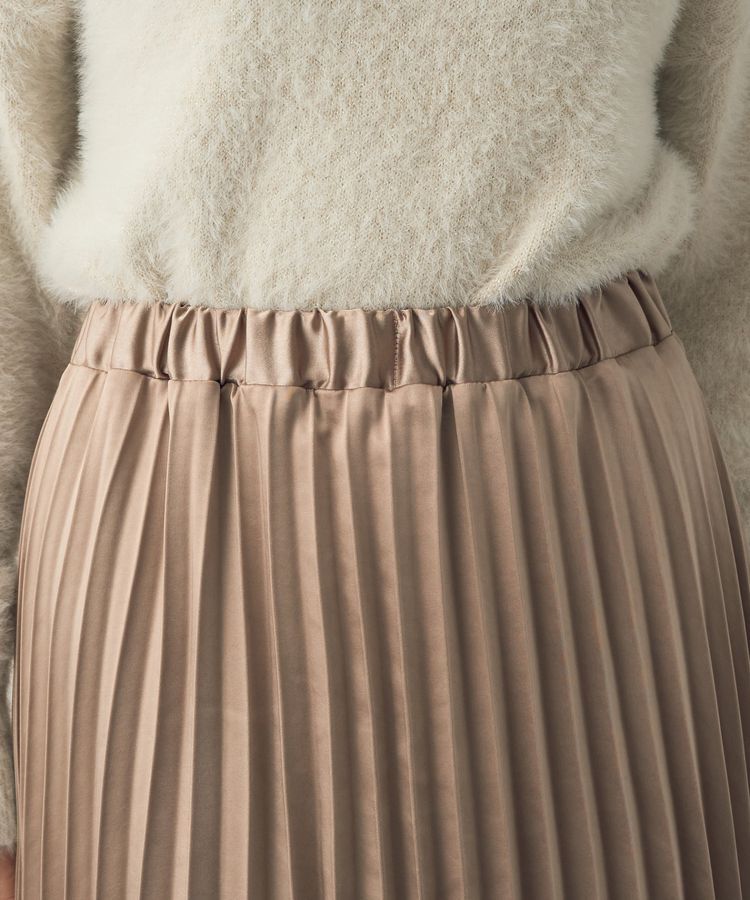 YECCA VECCA「サテンプリーツスカート」|スカート|