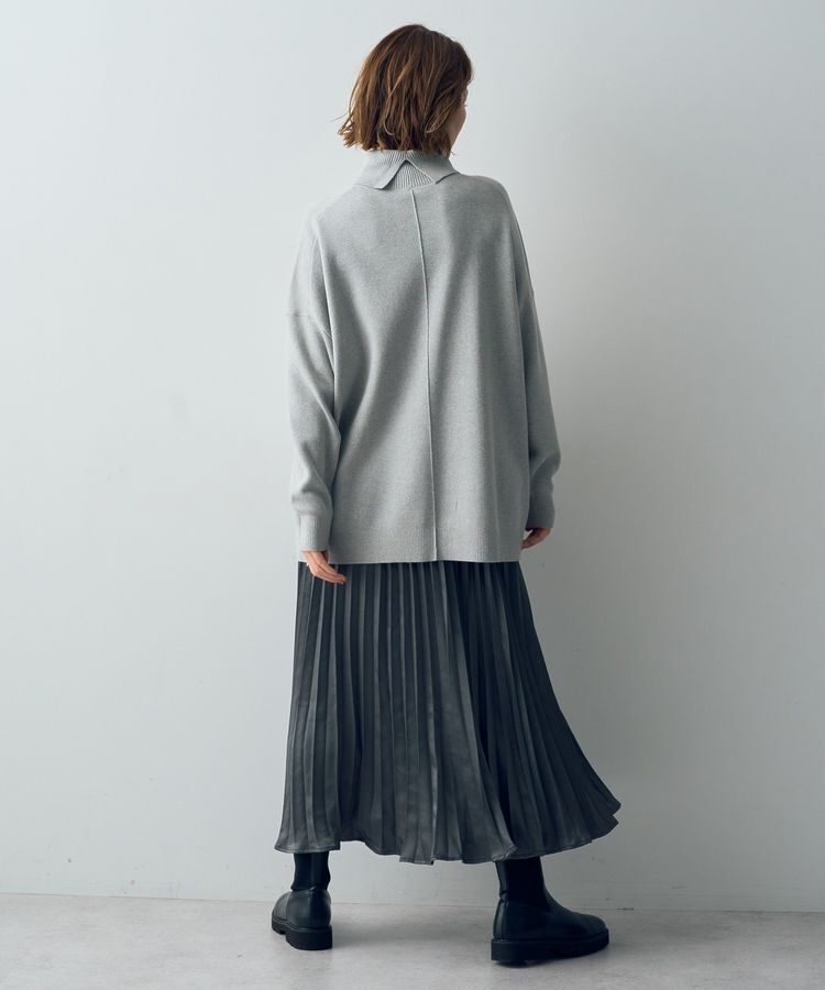YECCA VECCA「サテンプリーツスカート」|スカート|