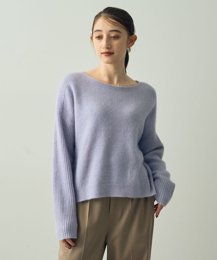 YECCA VECCA「ラクーン混ドルマンニット」|ニット・セーター|