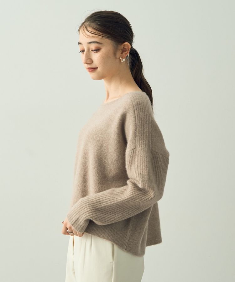 YECCA VECCA「ラクーン混ドルマンニット」|ニット・セーター|