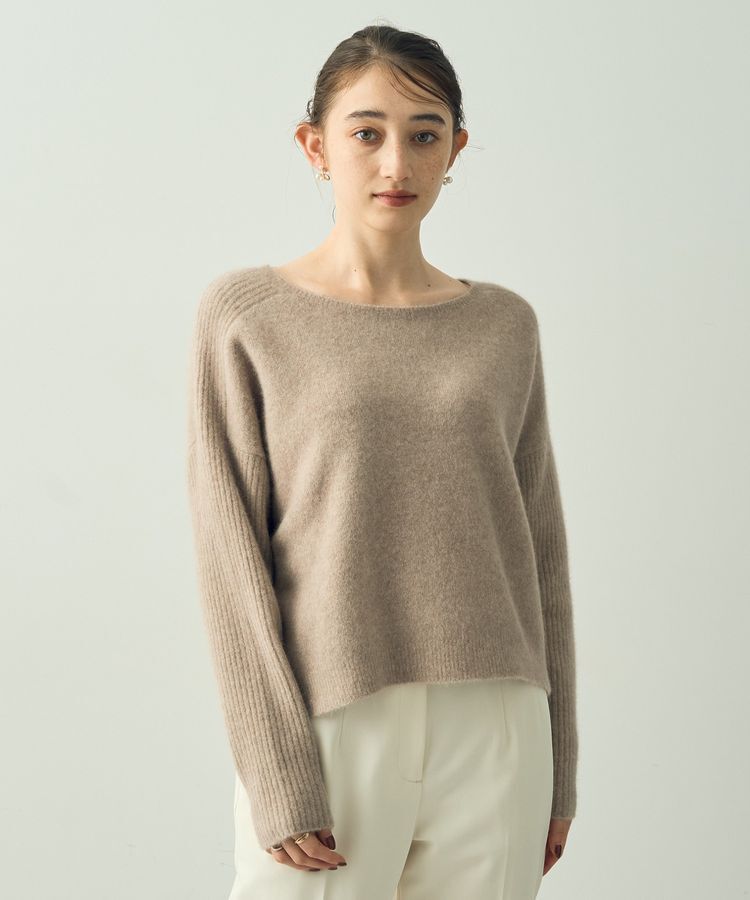 YECCA VECCA「ラクーン混ドルマンニット」|ニット・セーター|