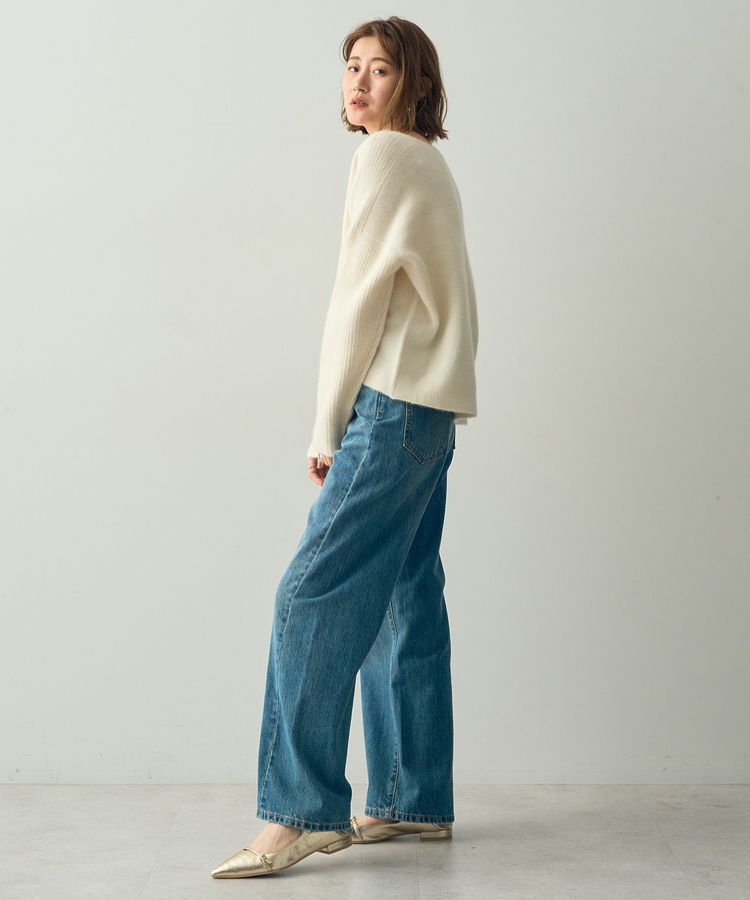 YECCA VECCA「ラクーン混ドルマンニット」|ニット・セーター|