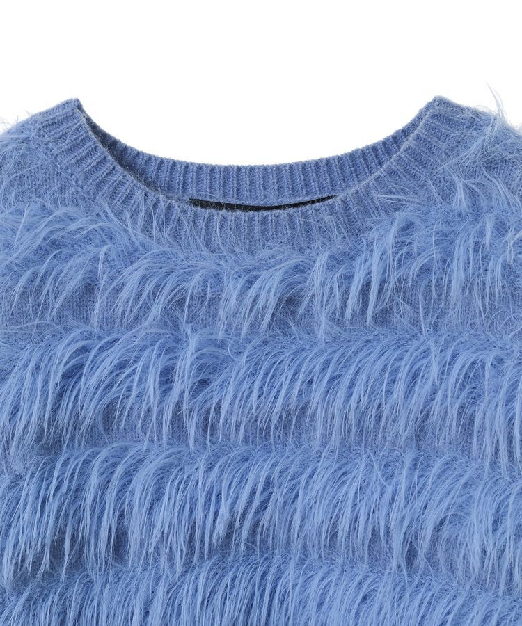 YECCA VECCA「フェザーボーダーニット」|ニット・セーター|