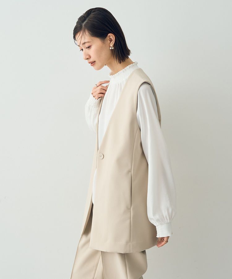 YECCA VECCA「ノーカラージレ」|ベスト・ジレ|