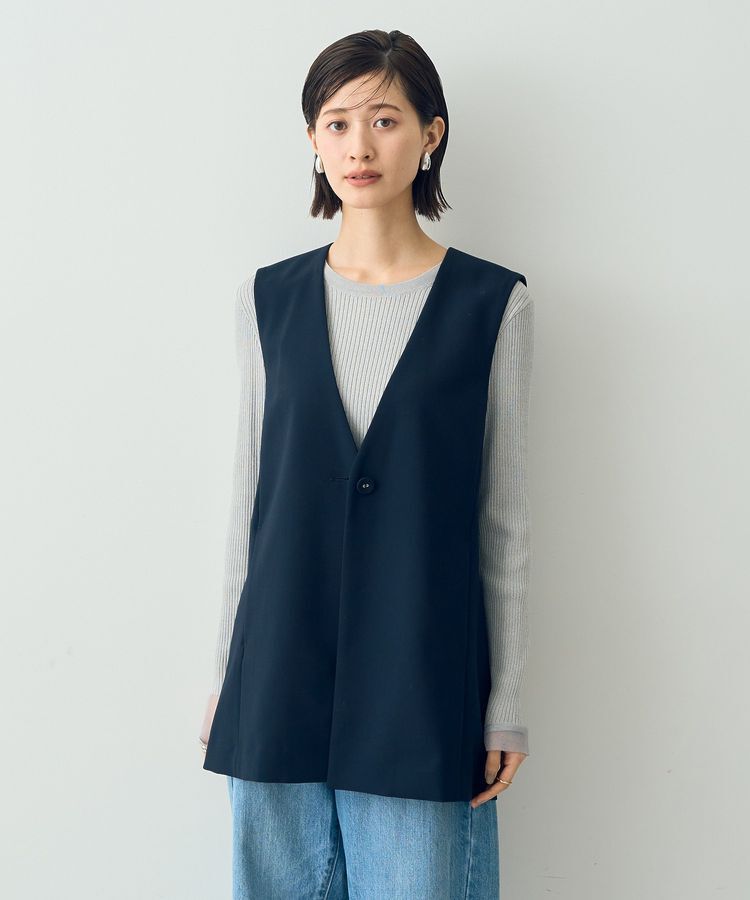 YECCA VECCA「ノーカラージレ」|ベスト・ジレ|