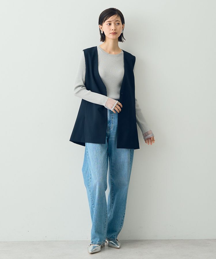 YECCA VECCA「ノーカラージレ」|ベスト・ジレ|