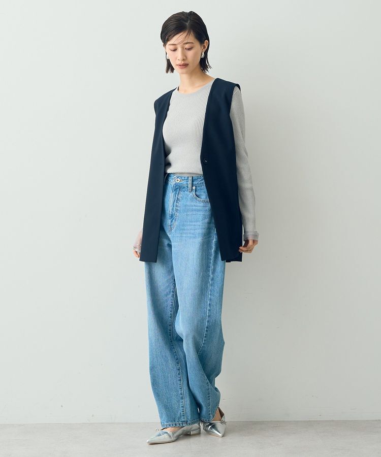 YECCA VECCA「ノーカラージレ」|ベスト・ジレ|