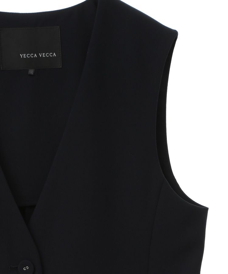 YECCA VECCA「ノーカラージレ」|ベスト・ジレ|
