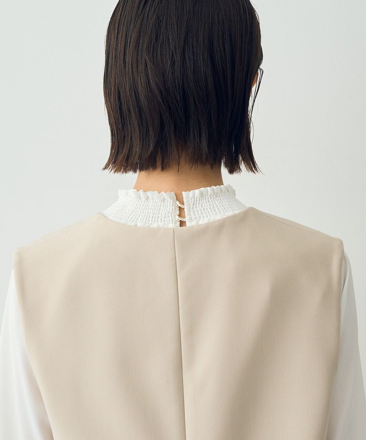 YECCA VECCA「ノーカラージレ」|ベスト・ジレ|