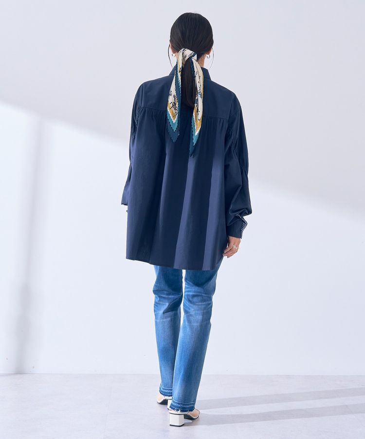 YECCA VECCA「カットオフスリムストレートデニムパンツ」|デニム|