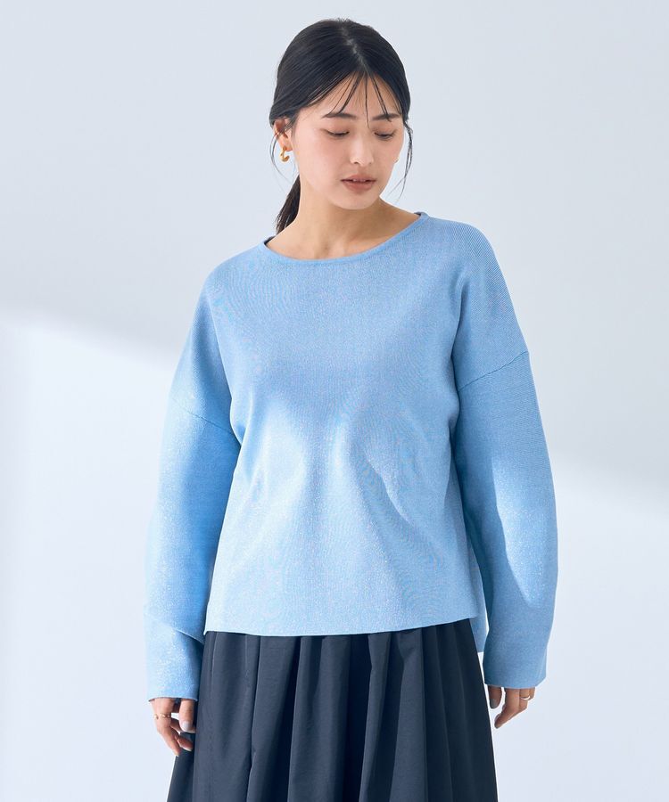 YECCA VECCA「ラメニット」|ニット・セーター|Blue