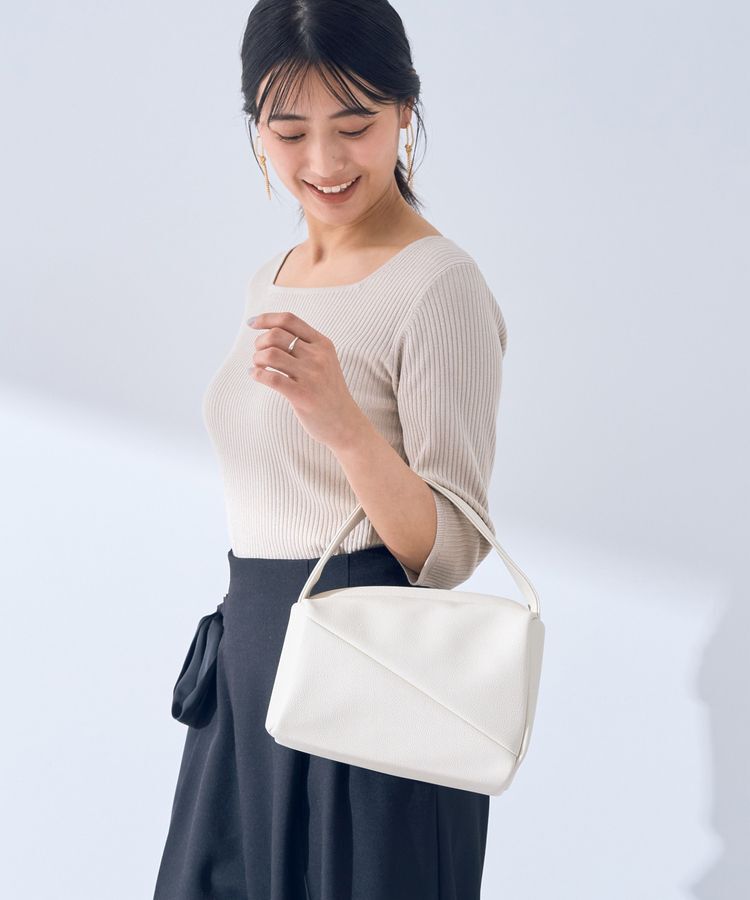 YECCA VECCA「【cache cache】アシンメトリーワンハンドルバッグ」|ハンドバッグ|