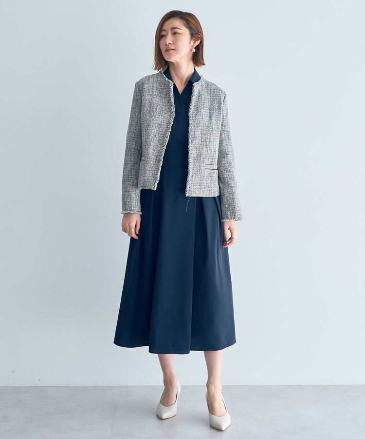YECCA VECCA「ツイードジャケット」|テーラードジャケット|
