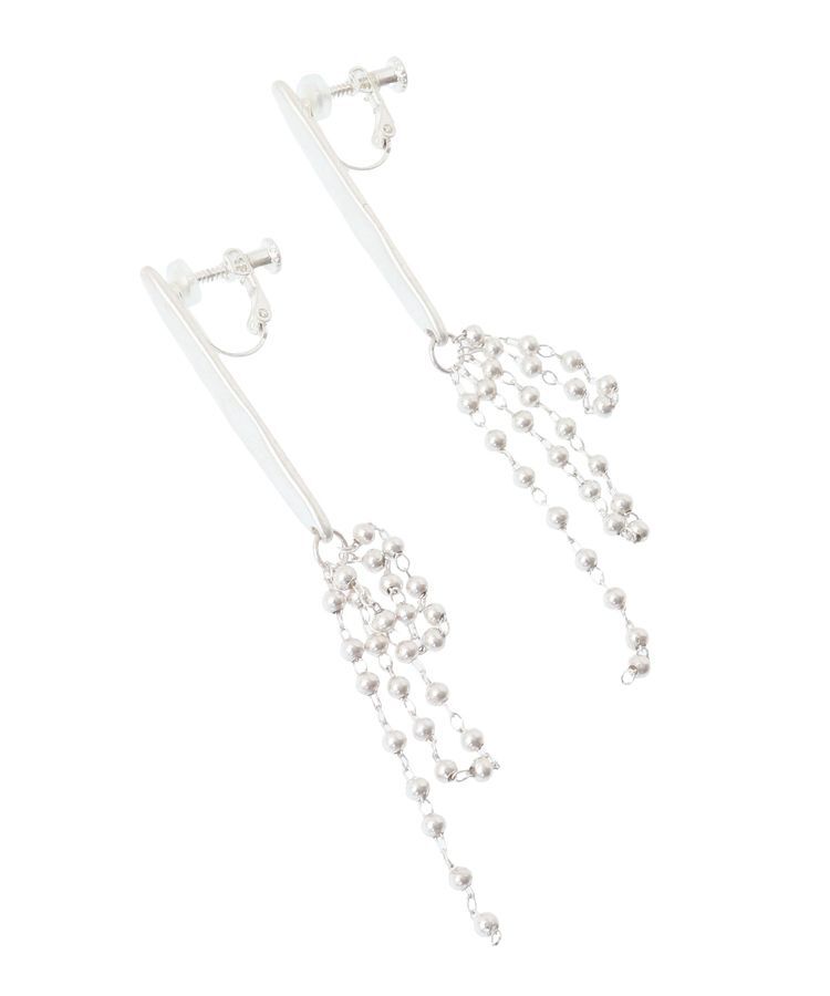 YECCA VECCA「ボールチェーンメタルイヤリング」|イヤリング|