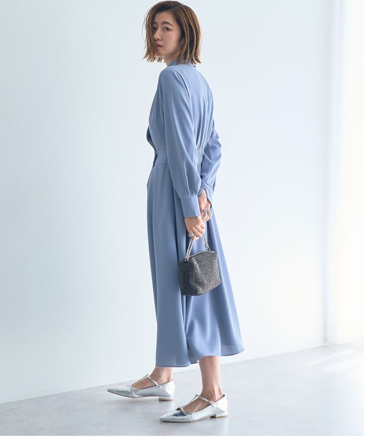 YECCA VECCA「カシュクールタックワンピース」|ワンピース|