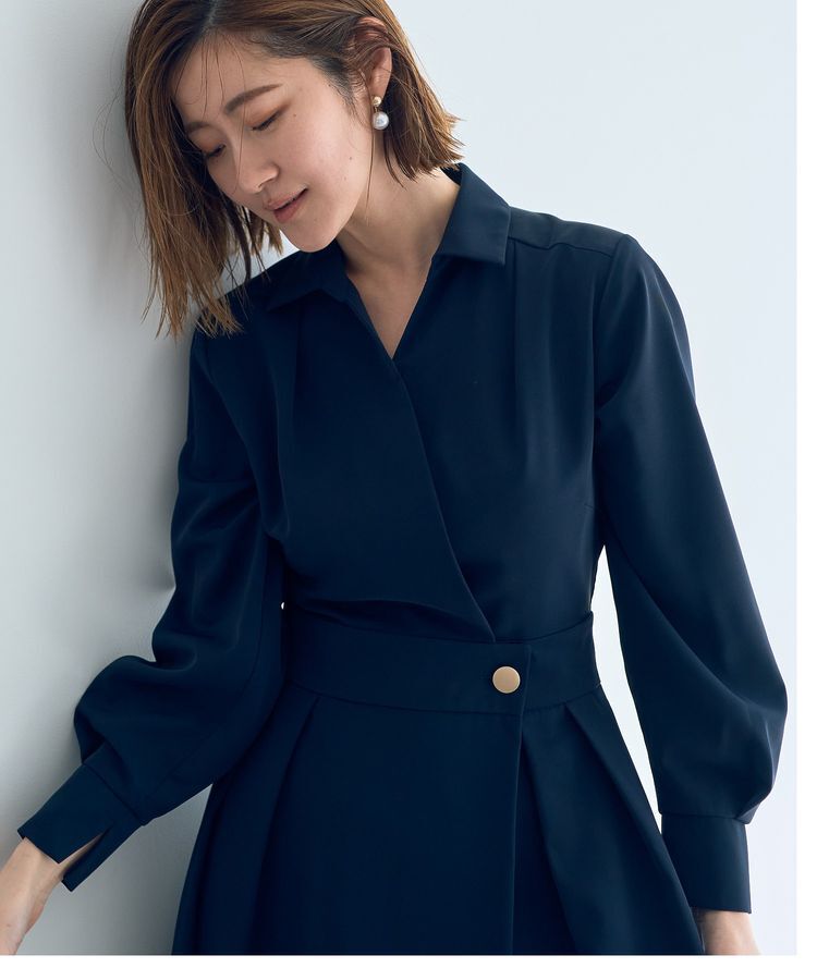 YECCA VECCA「カシュクールタックワンピース」|ワンピース|