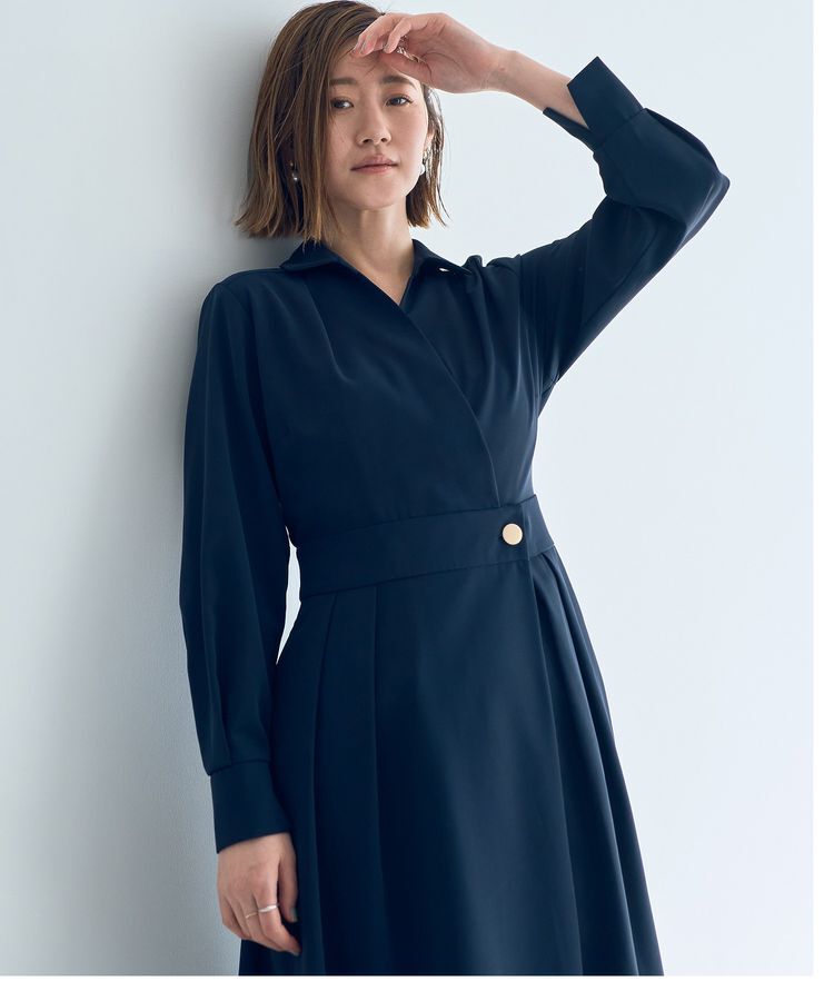 YECCA VECCA「カシュクールタックワンピース」|ワンピース|