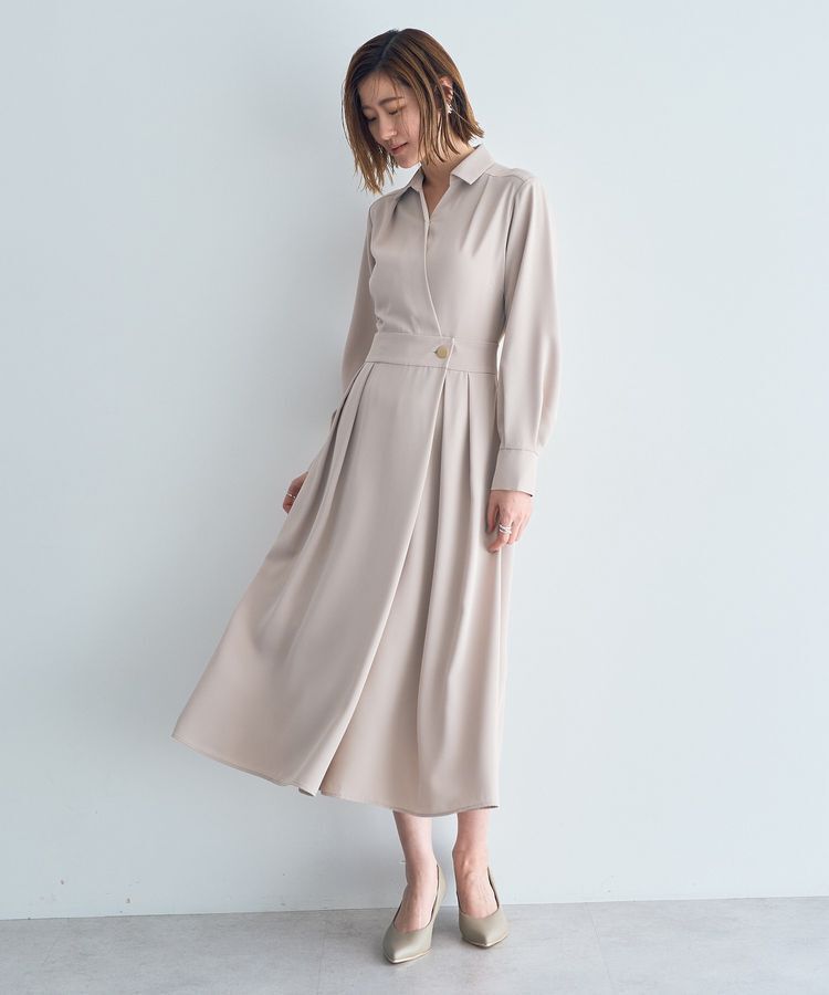 YECCA VECCA「カシュクールタックワンピース」|ワンピース|