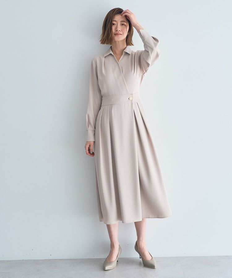 YECCA VECCA「カシュクールタックワンピース」|ワンピース|