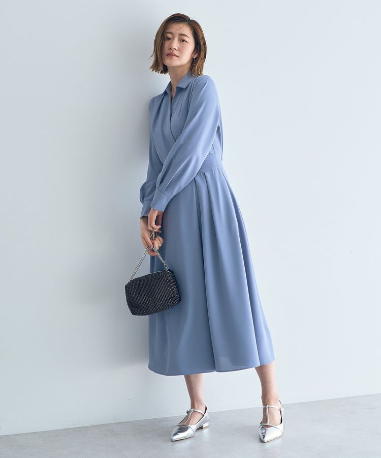 YECCA VECCA「カシュクールタックワンピース」|ワンピース|