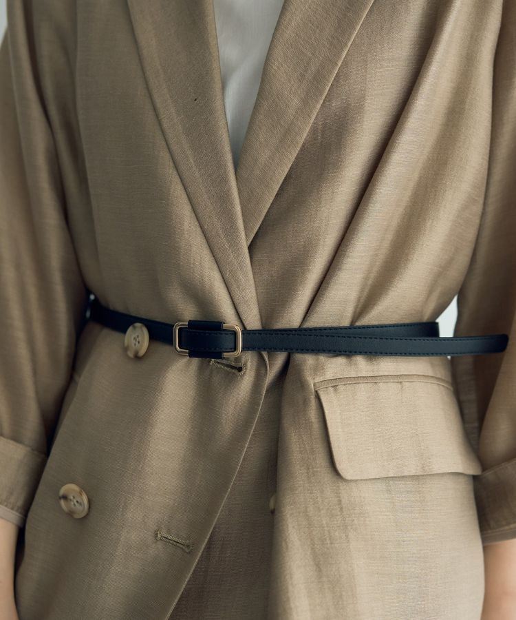 YECCA VECCA「スクエアバックル細ベルト」|ベルト|