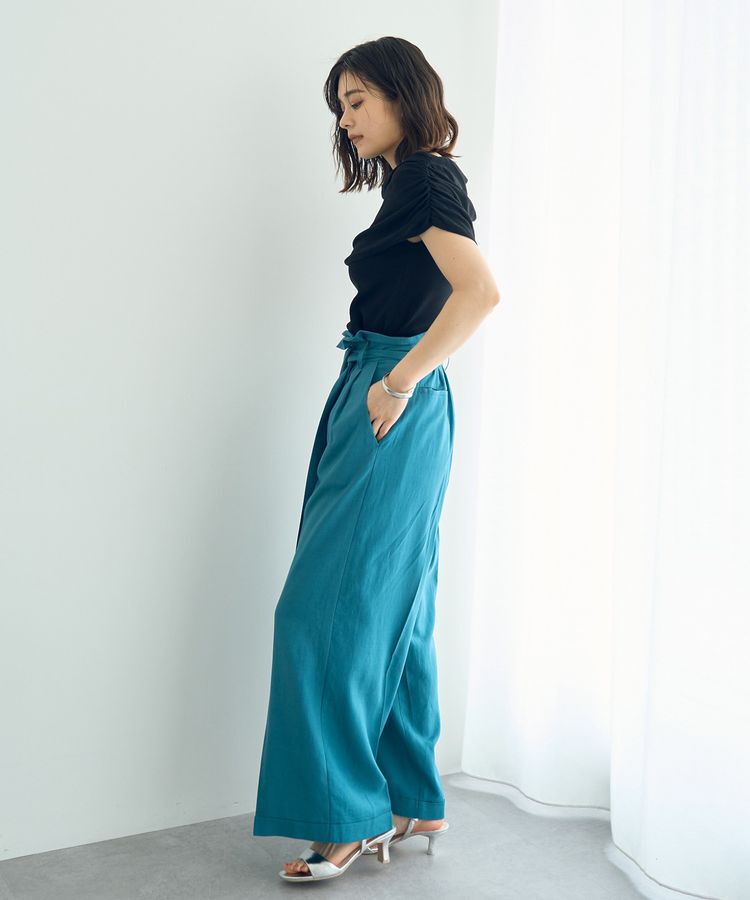 YECCA VECCA「シャーリングオフショルニット」|ニット・セーター|