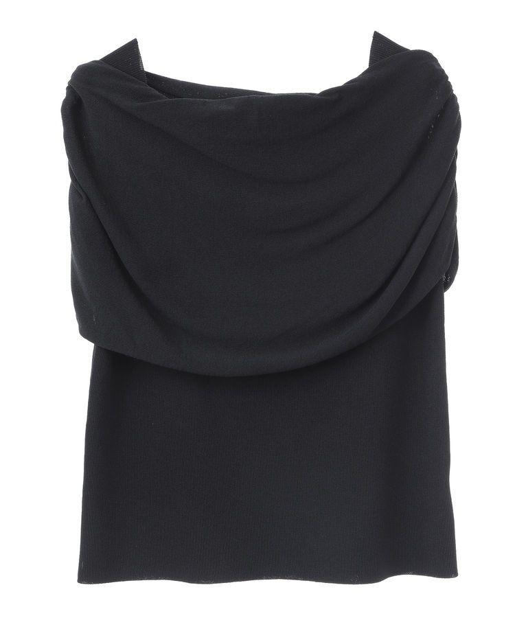 YECCA VECCA「シャーリングオフショルニット」|ニット・セーター|