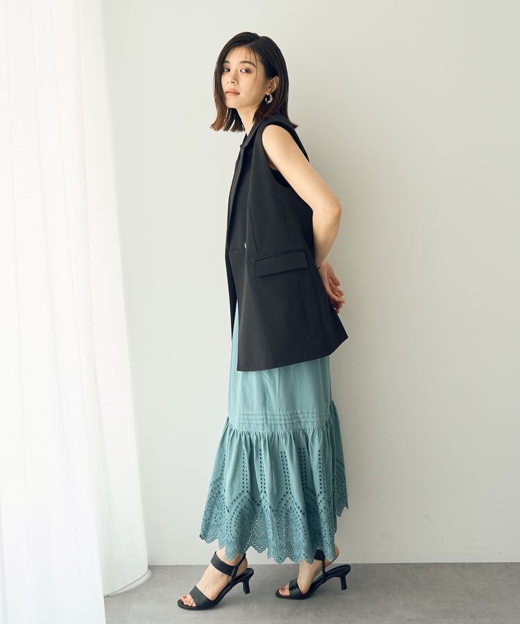 YECCA VECCA「金釦テーラードジレジャケット」|ベスト・ジレ|