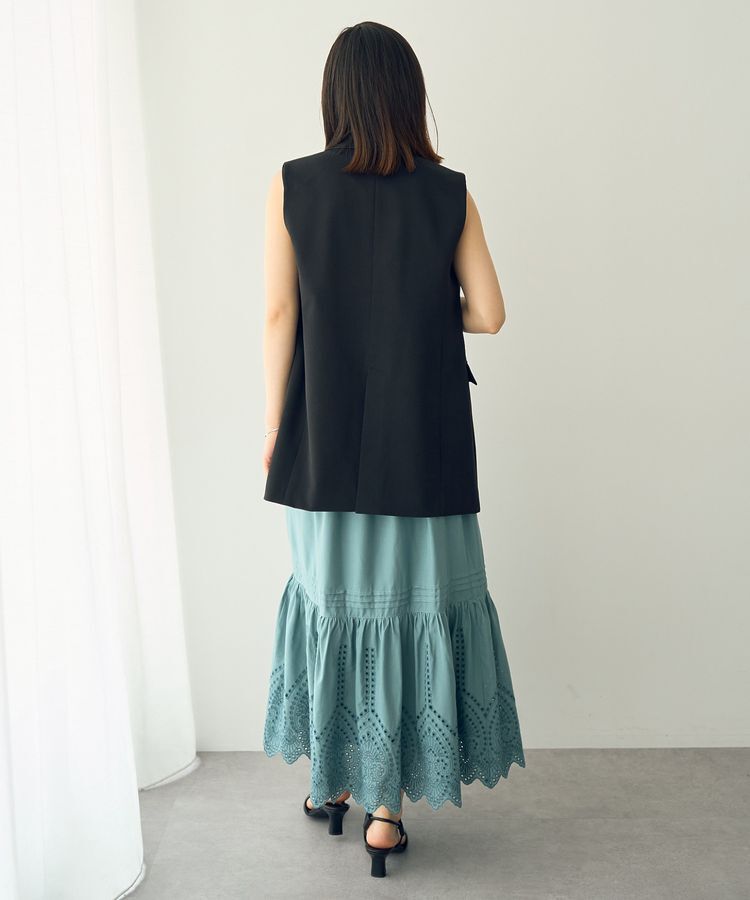 YECCA VECCA「金釦テーラードジレジャケット」|ベスト・ジレ|