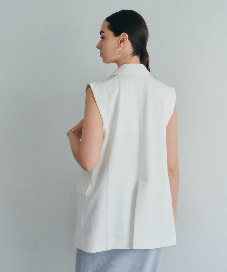 YECCA VECCA「金釦テーラードジレジャケット」|ベスト・ジレ|