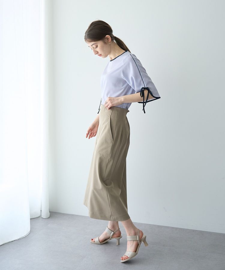 YECCA VECCA「配色リボンブラウス」|シャツ・ブラウス|