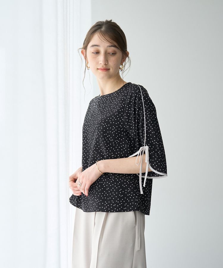 YECCA VECCA「配色リボンブラウス」|シャツ・ブラウス|