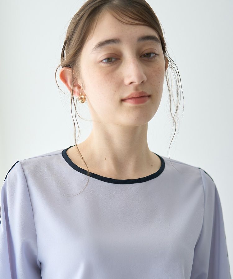 YECCA VECCA「配色リボンブラウス」|シャツ・ブラウス|