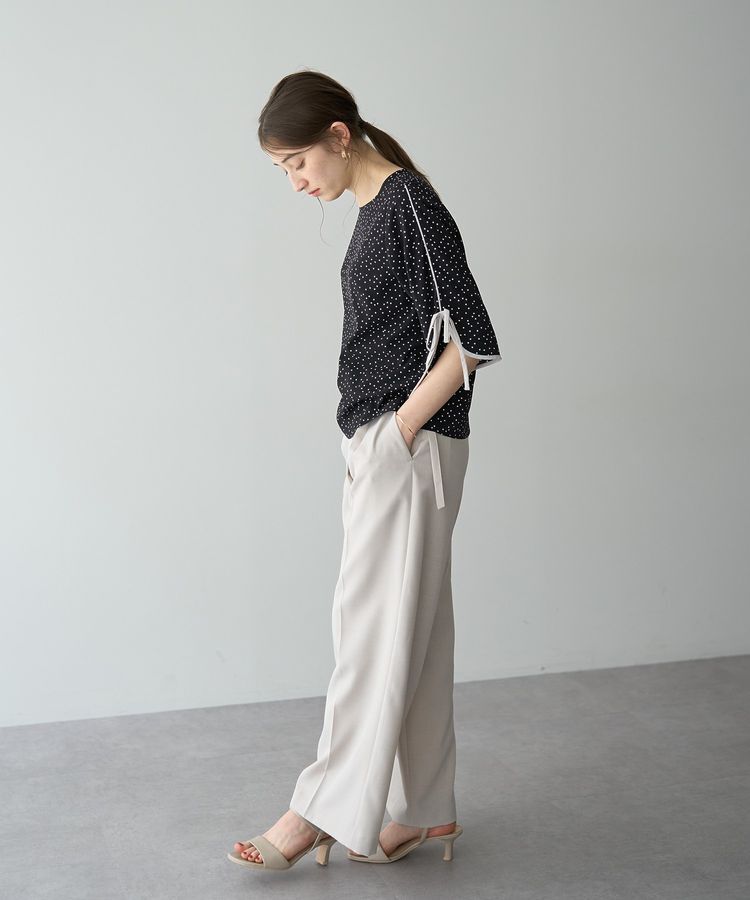 YECCA VECCA「配色リボンブラウス」|シャツ・ブラウス|