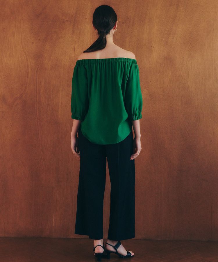 YECCA VECCA「2wayギャザーブラウス」|シャツ・ブラウス|